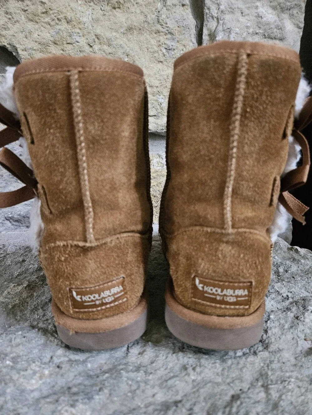 KOOLABURA UGG Victoria Suede Sheepskin Boots Kid 2
